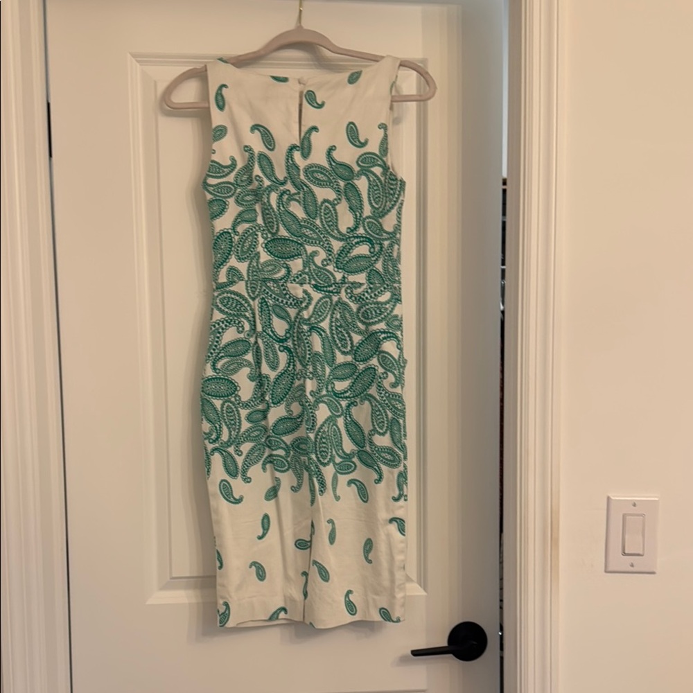 NINE WEST Elegant Green Paisley Dress - Picture 6 of 12